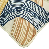 Outdoor Dècor 18 X 18 In Modern Lines Print Multi Square Throw Pillows