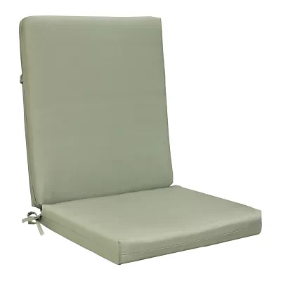 Outdoor Dècor 20 X 45 In Solid Olefin Textured High Back Fade Resistant Patio Chair Cushions