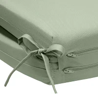 Outdoor Dècor 20 X 45 In Solid Olefin Textured High Back Fade Resistant Patio Chair Cushions