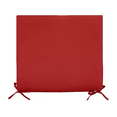 Outdoor Dècor 18 X 19 In Solid Olefin Textured Arm Chair Red Patio Seat Cushion