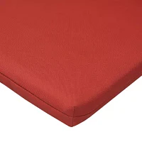 Outdoor Dècor 18 X 19 In Solid Olefin Textured Arm Chair Red Patio Seat Cushion