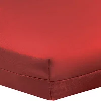 Outdoor Dècor 18 X 19 In Solid Olefin Textured Arm Chair Red Patio Seat Cushion