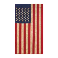 Northlight 40in X 28in Embroidered Tea-Stained Usa Garden Flags