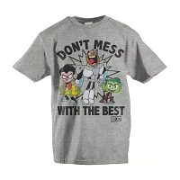 Little & Big Boys Teen Titans Crew Neck Short Sleeve Graphic T-Shirt