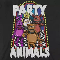 Little & Big Boys Crew Neck Short Sleeve Five Nights at Freddys Graphic T-Shirt