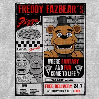 Little & Big Boys Crew Neck Short Sleeve Five Nights at Freddys Graphic T-Shirt