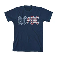 Little & Big Boys Crew Neck Short Sleeve AC/DC Graphic T-Shirt