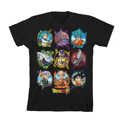 Little & Big Boys Crew Neck Short Sleeve Dragon Ball Z Graphic T-Shirt
