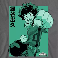 Little & Big Boys Deku Punch Crew Neck Short Sleeve Graphic T-Shirt