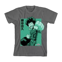 Little & Big Boys Deku Punch Crew Neck Short Sleeve Graphic T-Shirt