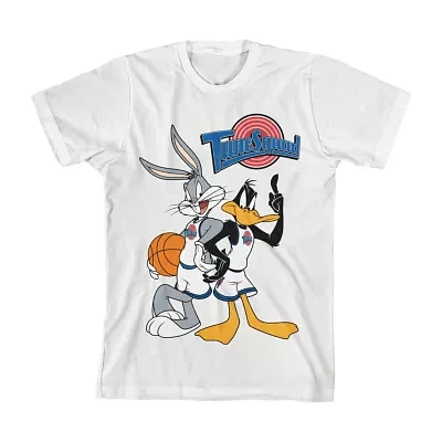 Little & Big Boys Crew Neck Short Sleeve Looney Tunes Graphic T-Shirt