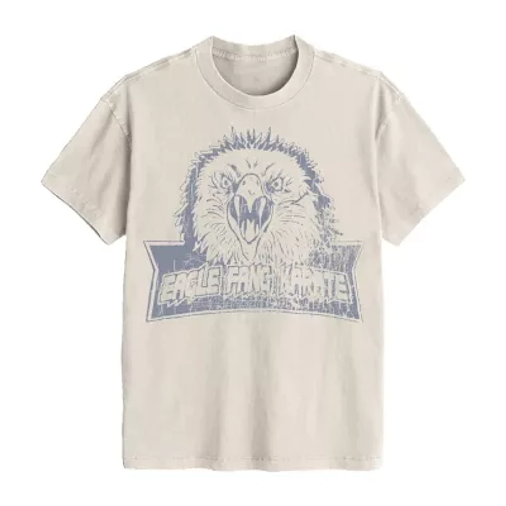 Mens Short Sleeve Cobra Kai Eagle Fang Graphic T-Shirt