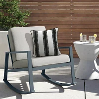 Outdoor Dècor 18 X 18 In Printed Stripe Square Throw Pillows