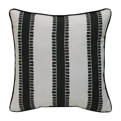 Outdoor Dècor 18 X 18 In Printed Stripe Square Throw Pillows