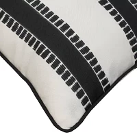 Outdoor Dècor 18 X 18 In Printed Stripe Square Throw Pillows