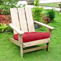 Outdoor Dècor 20 X 20 In Solid Adirondack Red Patio Seat Cushions