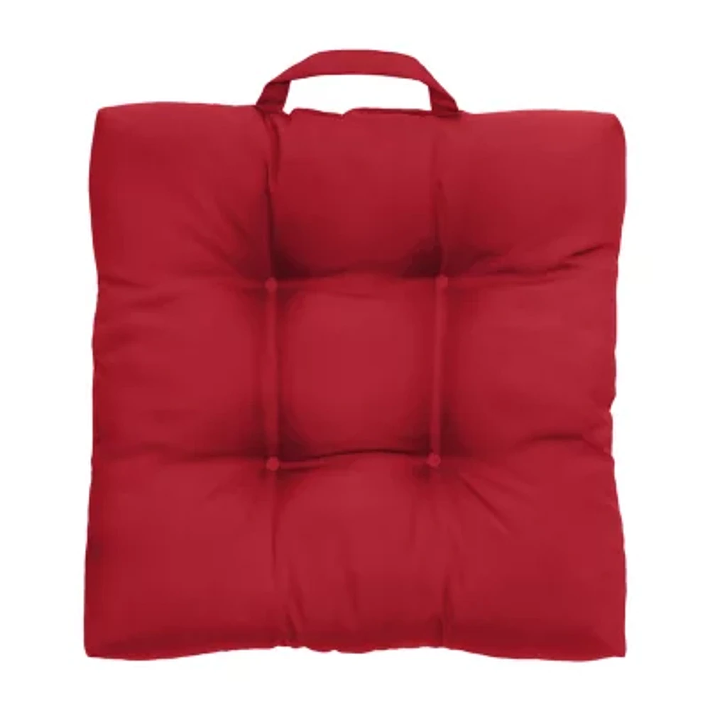 Outdoor Dècor 20 X 20 In Solid Adirondack Red Patio Seat Cushions