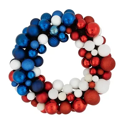 Northlight 22in Glittered Ornament Wreath