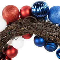 Northlight 22in Glittered Ornament Wreath