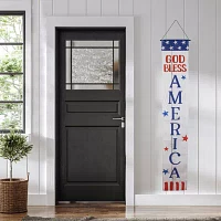 Northlight 71in Set Of 2 Stars And Stripes "I Heart Usa" And "God Bless America" 2-pc. Wall Sign
