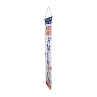 Northlight 71in Set Of 2 Stars And Stripes "I Heart Usa" And "God Bless America" 2-pc. Wall Sign