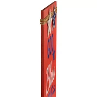 Northlight 23.5in Set Of 2 God Bless The Usa And Land Of The Free Wooden Americana Wood Wall Art