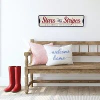 Northlight 23.5in Stars And Stripes Wall Sign