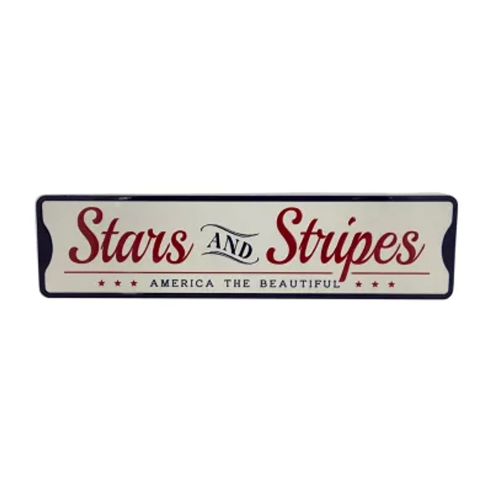 Northlight 23.5in Stars And Stripes Wall Sign