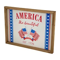 Northlight 15.75in America The Beautiful Wall Sign