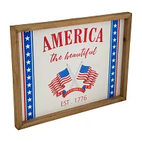 Northlight 15.75in America The Beautiful Wall Sign