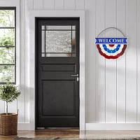 Northlight 19.5in " Welcome" Metal Wall Sign