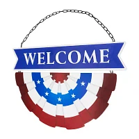Northlight 19.5in " Welcome" Metal Wall Sign