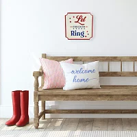 Northlight 11.75in Let Freedom Ring Wall Sign