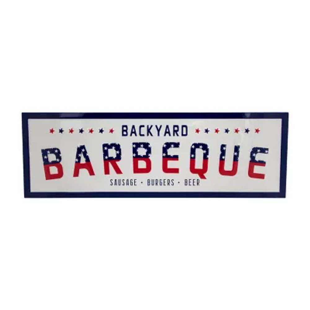 Northlight 23in Backyard Barbeque Wall Sign