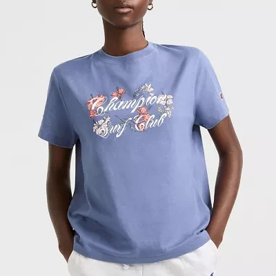 Champion Womens Crew Neck Short Sleeve Active T-Shirt