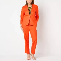 Black Label by Evan-Picone Linen Blend Womens Classic Fit Suit Jacket