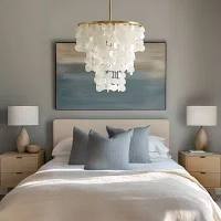 Urban Habitat Isla Layered Capiz Chandelier