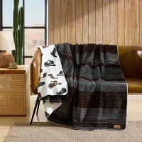 Wrangler Unisex Adult Midweight Striped Blanket