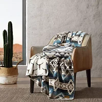 Wrangler Unisex Adult Midweight Striped Blanket