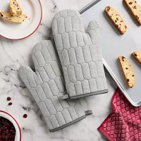 Martha Stewart Honeycomb Quilted 2-pc. Oven Mitt Set