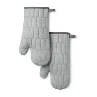 Martha Stewart Honeycomb Quilted 2-pc. Oven Mitt Set