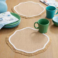 Fiesta Jute Scallop 4-pc. Placemats