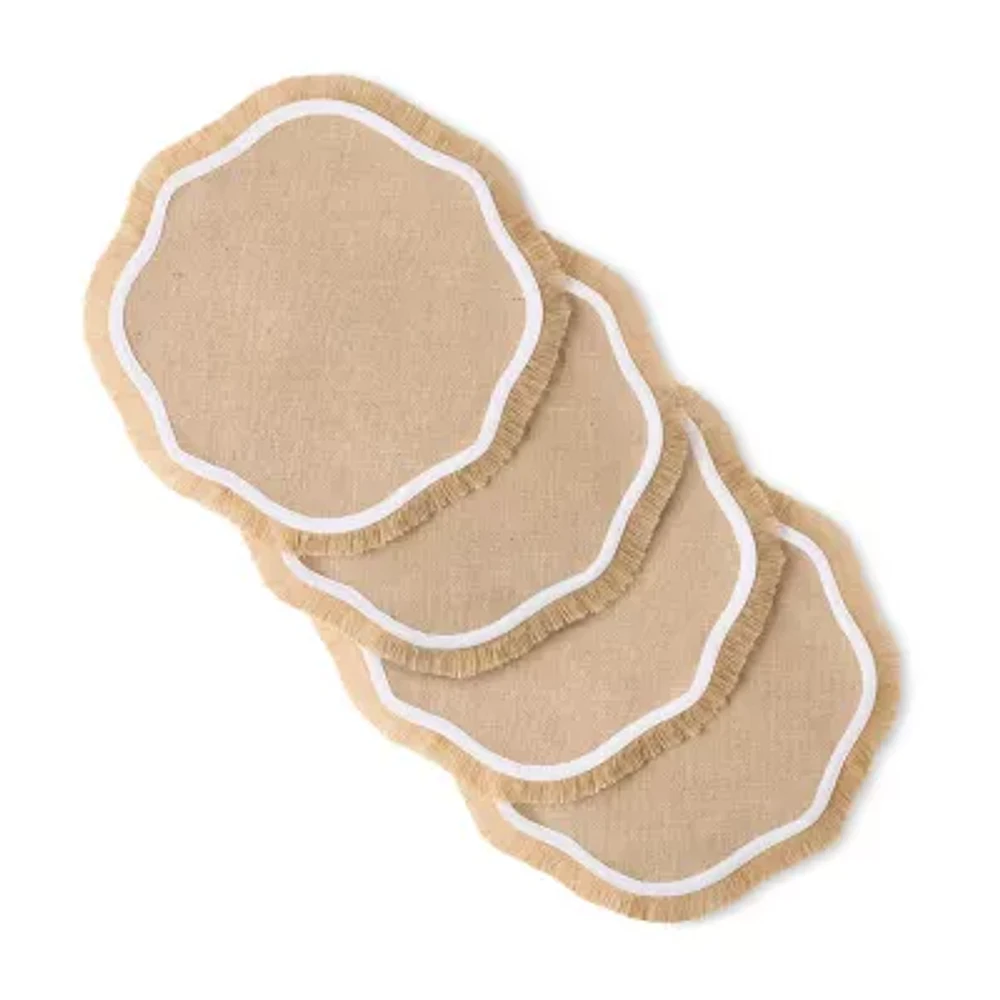 Fiesta Jute Scallop 4-pc. Placemats