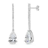 CT. T.W. White Cubic Zirconia Sterling Silver Drop Earrings