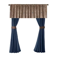 Madison Park Essentials Parker Jacquard Embroidered 24-pc. Complete Bedding Set with Sheets and Window Treatments