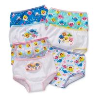 Toddler Girls Baby Shark 7 Pack Brief Panty