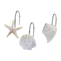 Avanti Coastal Terrazzo Shower Curtain Hooks