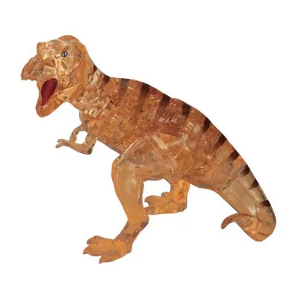 Bepuzzled 3d Crystal Puzzle - T-Rex Brown 49 Pcs Puzzle