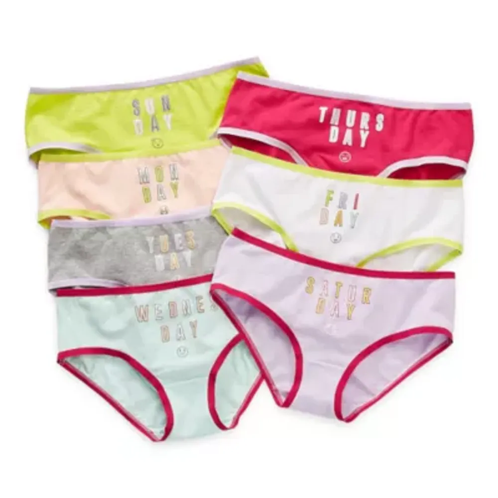 Thereabouts Little & Big Girls 7 Pack Hipster Panty