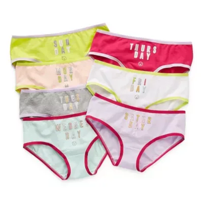 Thereabouts Little & Big Girls 7 Pack Hipster Panty